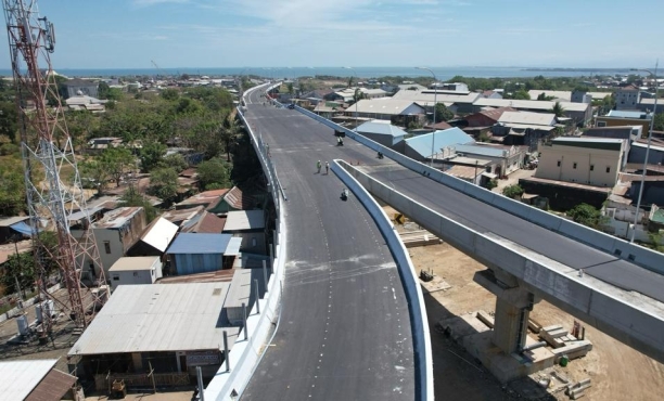The Progress of the National Strategic Project of Toll Access Road Makassar New Port (MNP) Reached 73.03%